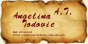Angelina Todović vizit kartica
